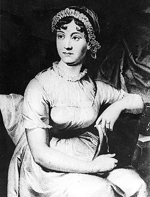 A escritora inglesa Jane Austen