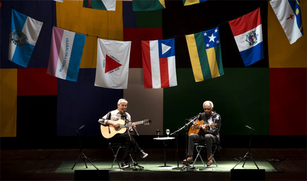 SAO PAULO, SP, BRASIL, 20-08-2015: Show de Caetano Veloso e Gilberto Gil no Citibank Hall. (Foto: Marcelo Justo/Folhapress, ILUSTRADA) ***EXCLUSIVO***