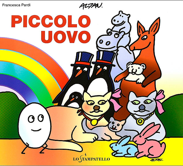 capa do livro "Piccolo Uovo&#128;, de Francesca Pardi. ( Reproducao) ***DIREITOS RESERVADOS. NO PUBLICAR SEM AUTORIZAO DO DETENTOR DOS DIREITOS AUTORAIS E DE IMAGEM***