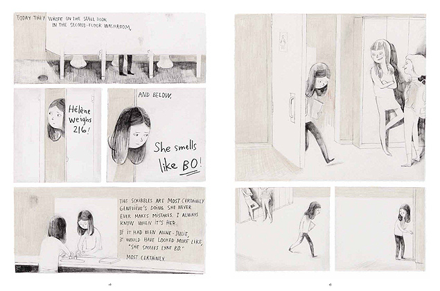 Ilustrao de Isabelle Arsenault para o livro "Jane, a Raposa e Eu", escrito por Fanny Britt 