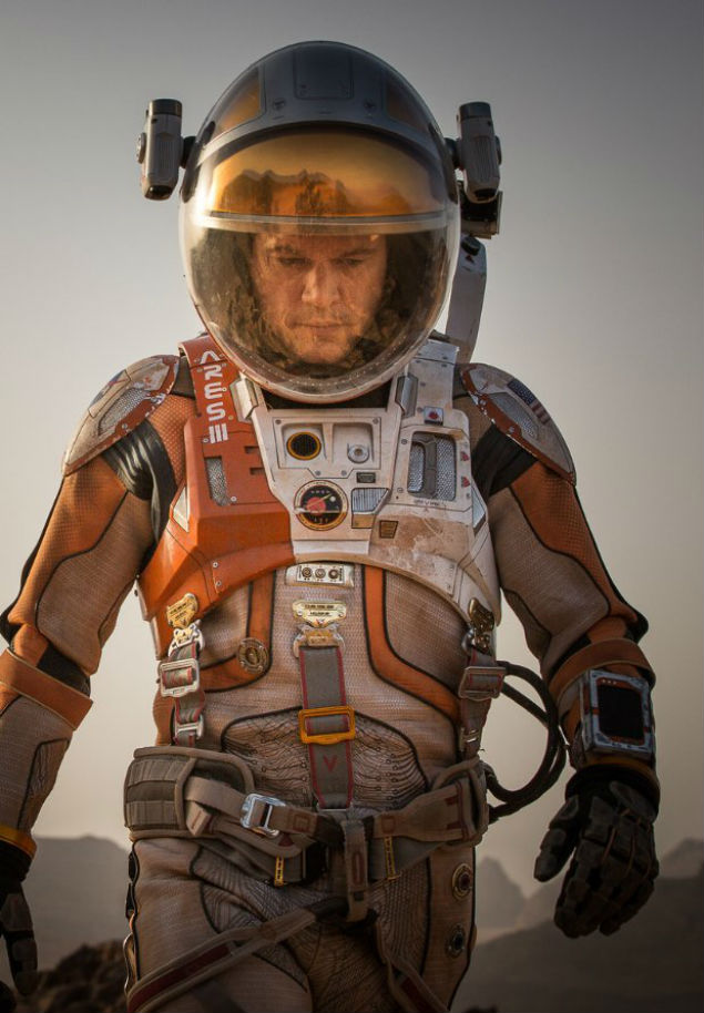 O ator Matt Damon em cena de "Perdidos em Marte"