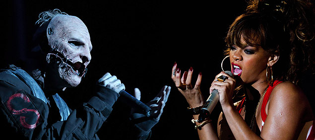 SCM01. Indianapolis (United States), 14/08/2015.- Corey Taylor of the US band Slipknot performs at the Klipsch Music Center in Indianapolis, Indiana, USA, 14 August 2015. (Estados Unidos) EFE/EPA/Steve C Mitchell ORG XMIT: SCM01/////////////////RIO DE JANEIRO, RJ, BRASIL, 23-09-2011 - Show de Rihanna no palco Mundo no Rock in Rio 2011, no Rio de Janeiro. (Foto: Danilo Verpa/Folhapress, ILUSTRADA) 