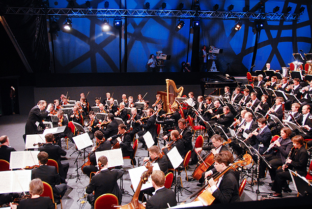 Ensaio da orquestra filarmnica de VienaCrdito: Terry Linke/Divulgao