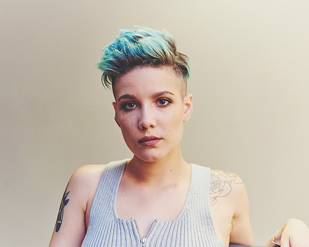 -- PHOTO MOVED IN ADVANCE AND NOT FOR USE - ONLINE OR IN PRINT - BEFORE AUG. 09, 2015. -- Halsey in her dressing room before her performance at the Forum in Inglewood, Calif., July 24, 2015. The 20-year-old New Jersey singer and her label, Astralwerks, release her first full album on Aug. 28, which may bring her half a million Twitter followers, some of them fans since Halsey was 14, to tears. (Jake Michaels/The New York Times)