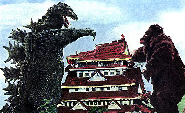 Cinema: cena do filme Godzilla - King Kong Vs Godzilla (1962), dirigido por Inoshiro Honda. (Foto: Toho/The Kobal Collection/Divulgao) ***DIREITOS RESERVADOS. NO PUBLICAR SEM AUTORIZAO DO DETENTOR DOS DIREITOS AUTORAIS E DE IMAGEM***