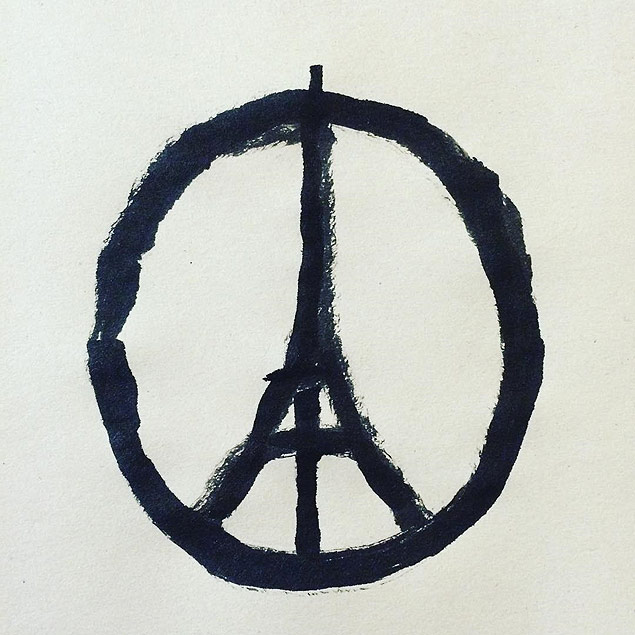 Peace for Paris --- Homenagem grfica s vtimas dos atentados em Paris --- https://www.instagram.com/p/-CvRmhhFJP/