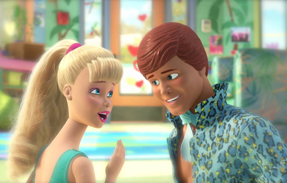Barbie e Ken no terceiro filme da franquia "Toy Story".