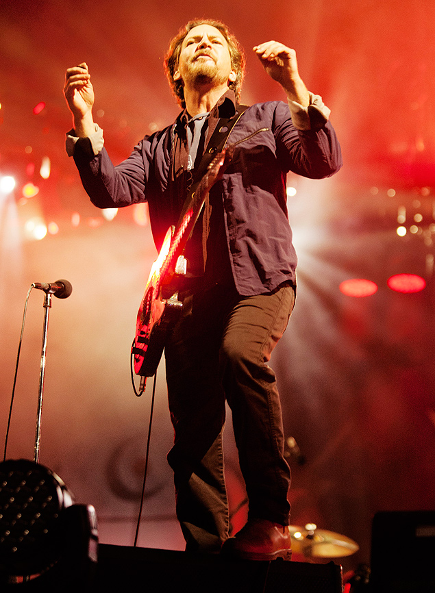 A banda americana Pearl Jam se apresenta em Belo Horizonte