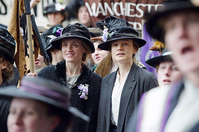 As atrizes Anne-Marie Duff e Carey Mulligan em cena do filme sobre o movimento feminista britnico do incio do sculo 20
