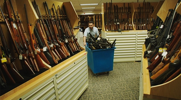 An image from the documentary, "Under the Gun."
