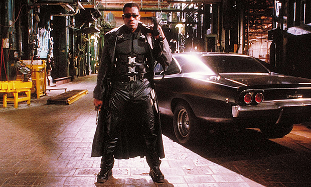 Cinema: o ator Wesley Snipes, em cena do filme "Blade - O Caador de Vampiros", de 1998. (Foto: Divulgao) ***DIREITOS RESERVADOS. NO PUBLICAR SEM AUTORIZAO DO DETENTOR DOS DIREITOS AUTORAIS E DE IMAGEM***