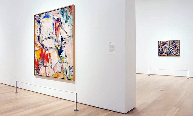 Bilionrio americano bate recorde ao pagar US$ 500 milhes por dois quadros - Os quadros de Willem de Kooning e Jackson Pollock - Instituto de Arte de Chicago / Divulgao