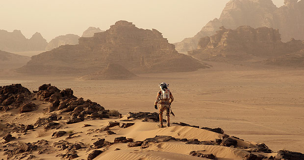 Cena do filme "Perdido em Marte"
