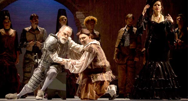 Ensaio da pera "Dom Quixote", de Jules Massenet, no Theatro So Pedro, em So Paulo