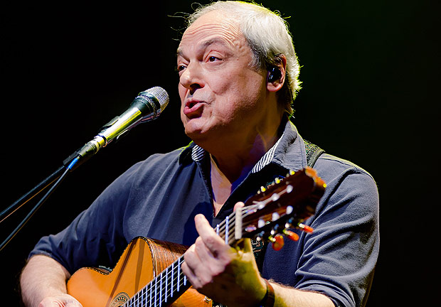 Toquinho durante show no Tom Brasil, em 2015