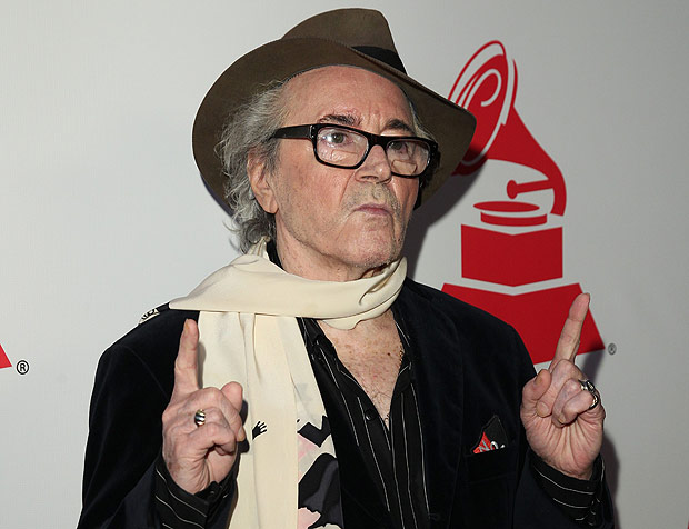 (FILES) This file photo taken on November 18, 2015 shows Argentine-born jazz tenor saxophonist Gato Barbieri arriving for the Latin Recording Academy Special Awards presentation in Las Vegas, Nevada. Leandro "Gato" Barbieri, who won a Grammy for music in the 1972 film "Last Tango in Paris," died on April 2, 2016, New York's Blue Note Jazz Club said. He was 83. / AFP PHOTO / STR ORG XMIT: RIX031