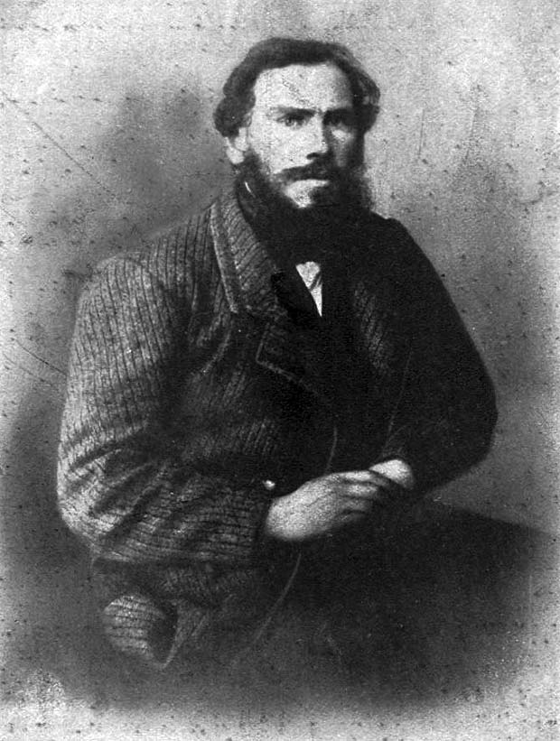 O escritor Lev Tolsti em foto dos anos 1860