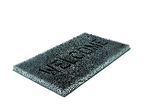 'Doormat' (capacho, em inglês), obra da libanesa Mona Hatoum feita com aço inoxidável, pinos niquelados e lona Ernst Moritz/Cortesia De Appel, Amsterdam
