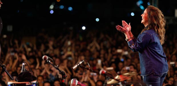 Sao Paulo,SP,Brasil 22.05.2016 Show da cantora Maria Rita na Virada Cultura 2016 no palco Sao Joao. Foto:Diego Padgurschi/Folhapress 