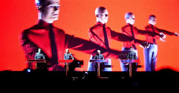O grupo alemo Kraftwerk em show no festival Sonar, em So Paulo, em 2012