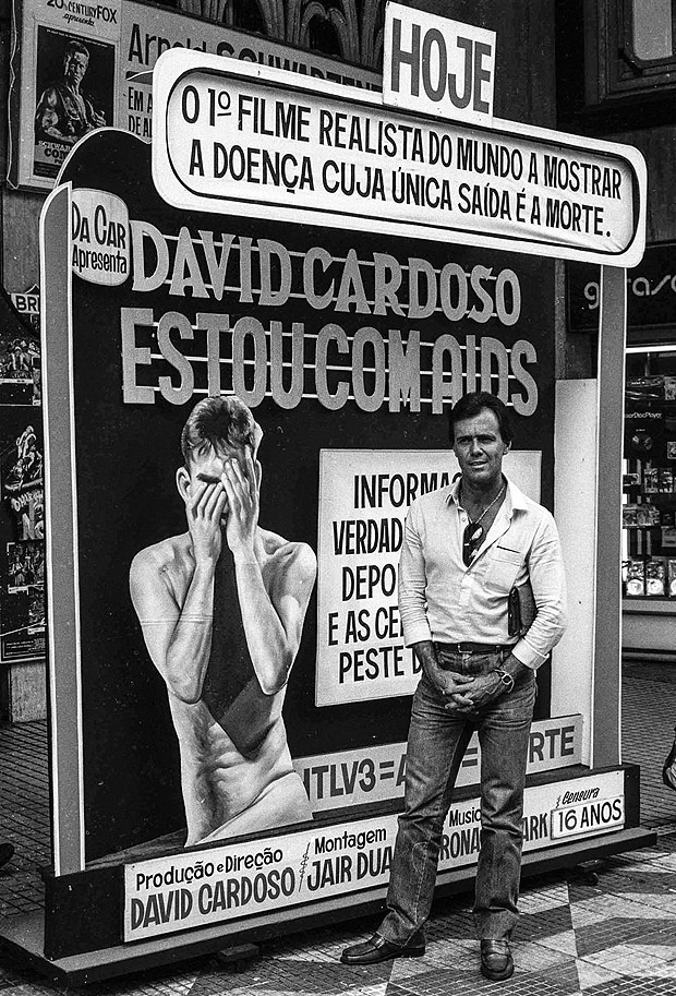 David Cardoso em frente ao Cine Marab 