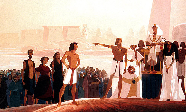 ORG XMIT: 245001_0.tif Cena do desenho animado "Prncipe do Egito", que conta a histria de Moiss e a fuga do povo hebreu do Egito. 