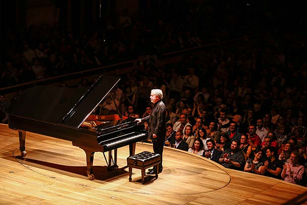 O pianista Nelson Freire durante apresentacao da serie Mozarteum Brasileiro no dia 31/8/16 na Sala Sao Paulo FOTO Divulgacao ***DIREITOS RESERVADOS. NO PUBLICAR SEM AUTORIZAO DO DETENTOR DOS DIREITOS AUTORAIS E DE IMAGEM***