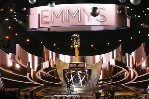 Apresentador Jimmy Kimmel durante 68 edio dos prmios Emmy, em Los Angeles