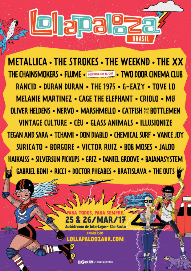 Line-up do Lollapalooza 2017