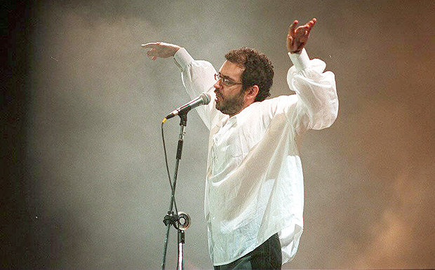 O cantor e compositor Renato Russo durante show do Legio Urbana no Ginsio do Ibirapuera