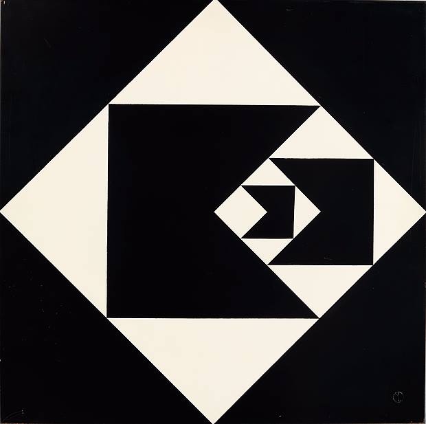 "Funo Diagonal" (1952), do brasileiro Geraldo de Barros, integra o acervo do MoMa