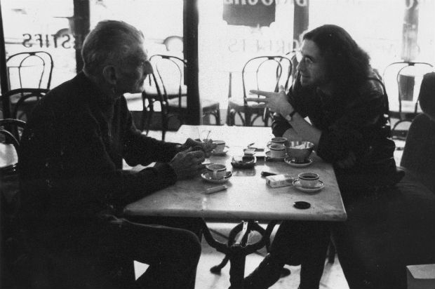 Samuel Beckett e Gerald Thomas em Paris, em 1984 