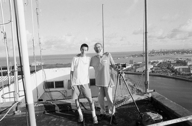 Cristiano e Pedro Mascaro no Recife em 2001