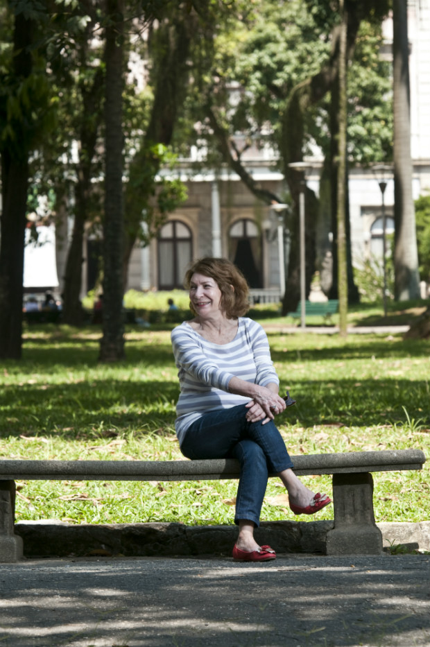 A crtica literria Josefina Ludmer no palcio do Catete, durante visita ao Rio em 2011 