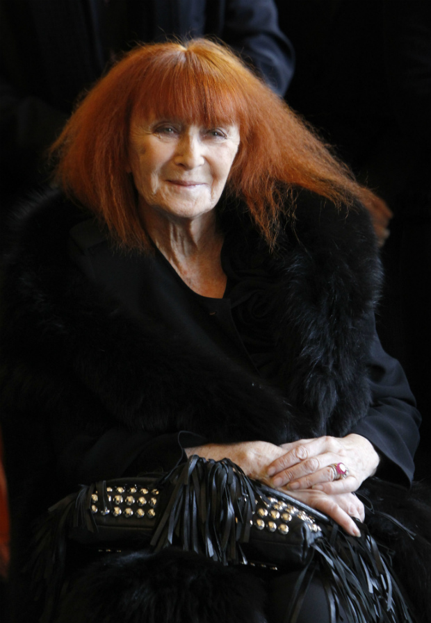 A estilista francesa Sonia Rykiel, morta em agosto