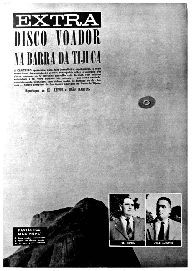 Encarte de 'O Cruzeiro' em 1952, com fotos forjadas