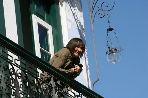 A escritora Ali Smith durante a Flip, em Paraty, em 2010