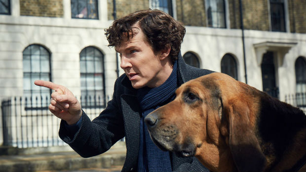 Benedict Cumberbatch em cena da quarta temporada de "Sherlock"