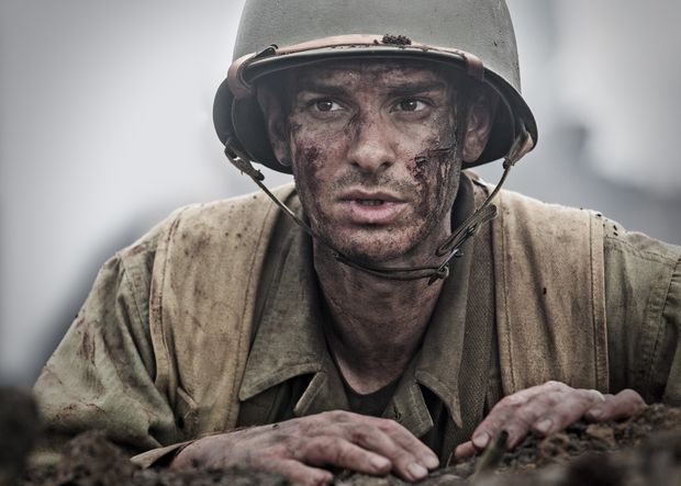 Andrew Garfield disputa Oscar de melhor ator em filme sobre a guerra