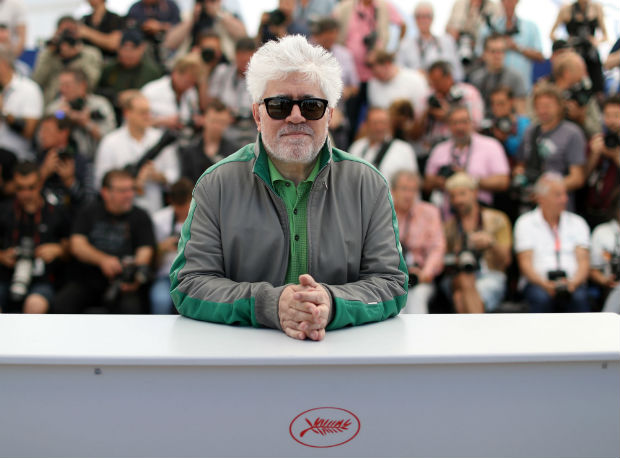 (FILES) This file photo taken on May 17, 2016 shows Spanish director Pedro Almodovar posing during a photocall for the film 