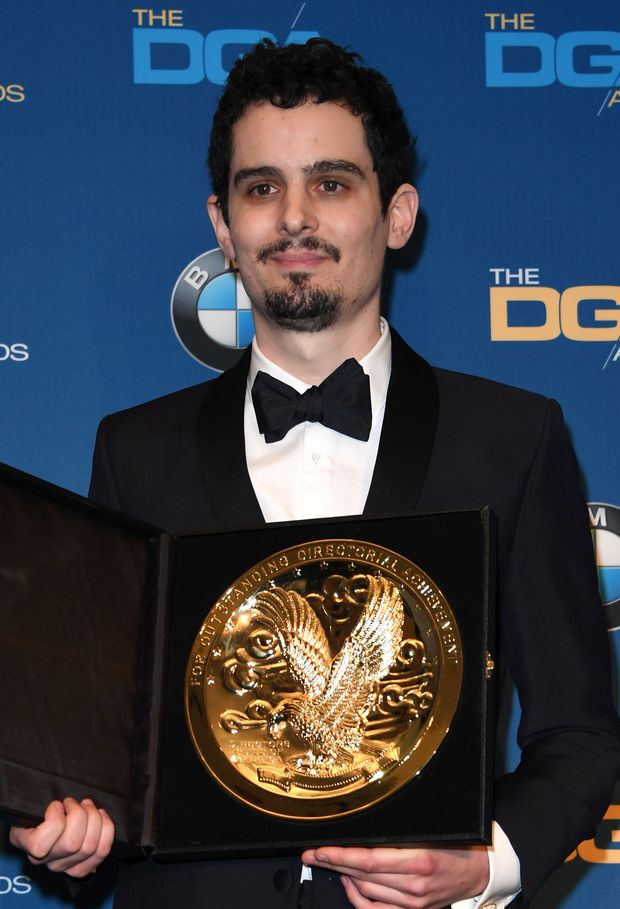 Damien Chazelle durante 69 edio do Directors Guild Awards 