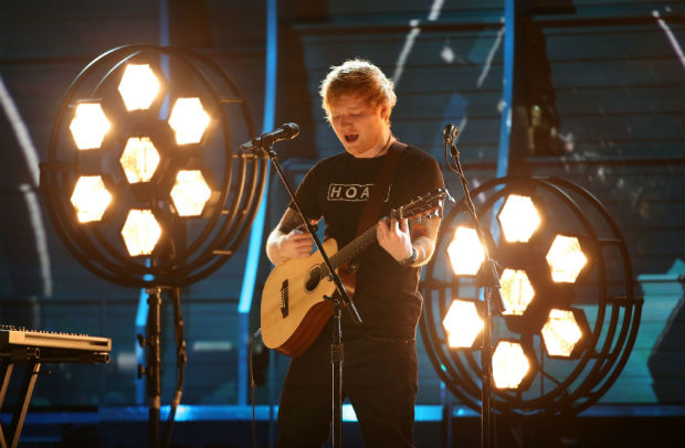 Ed Sheeran performs at the 59th Annual Grammy Awards in Los Angeles, California, U.S. , February 12, 2017. REUTERS/Lucy Nicholson ORG XMIT: LOA306