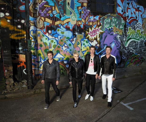Roger Taylor, Nick Rhodes, John Taylor e Simon Le Bon, integrantes do Duran Duran