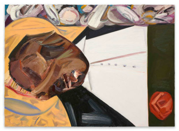 O quadro 'Open Casket' (caixo aberto), da branca Dana Schutz, ocasionou protestos ao ser exposto na Bienal do Whitney, em cartaz em Nova York