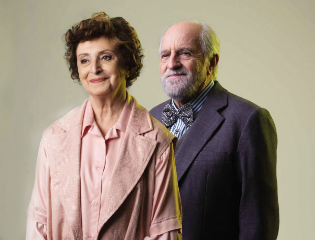 Ana Lucia Torre e Ary Fontoura como o casal protagonista de 'Num Lago Dourado', peça que entra em cartaz hoje em SP