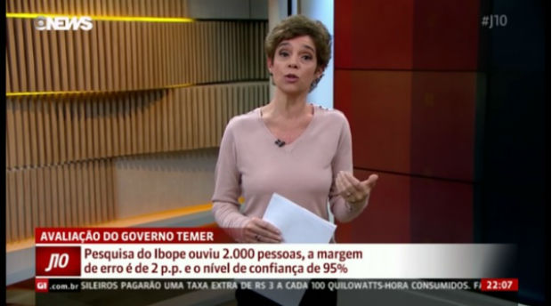Renata Lo Prete em programa da GloboNews