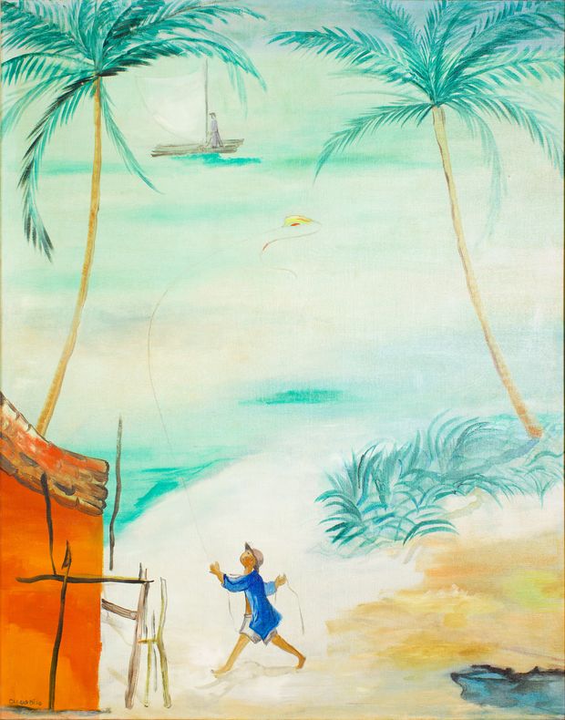 Infncia em Boa Viagem', tela de Ccero Dias realizada em 1950, agora em mostra do artista no CCBB