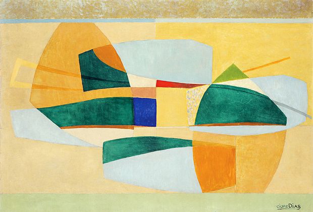 Abstrao', tela de Ccero Dias realizada em 1951, agora em mostra do artista no CCBB
