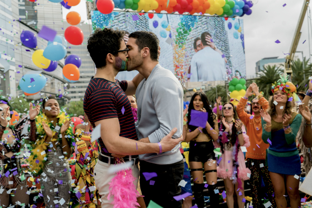 Miguel Angel Silvestre em cena da serie Sense8 gravada na Parada Gay de Sao Paulo ***DIREITOS RESERVADOS. NO PUBLICAR SEM AUTORIZAO DO DETENTOR DOS DIREITOS AUTORAIS E DE IMAGEM***