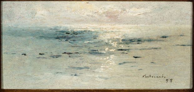 Marinha', tela 1898, de Giovanni Battista Castagneto, na mostra 'O Impressionismo e o Brasil